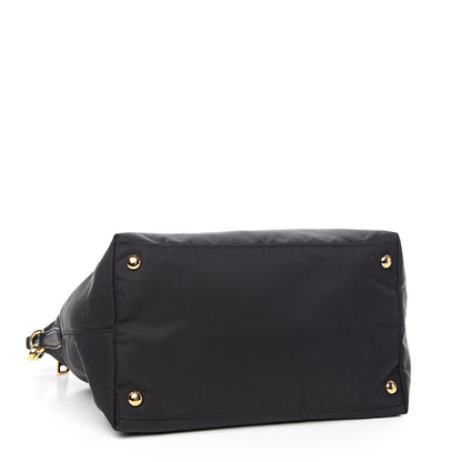 Prada Tessuto Nylon Saffiano Tote Black 4 of 11