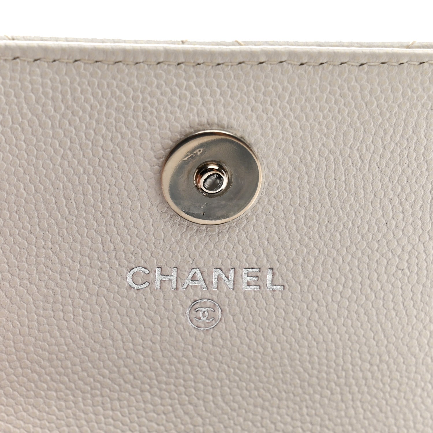 Chanel Caviar Quilted My Everything Belt Flap Card Holder White 7 of 9