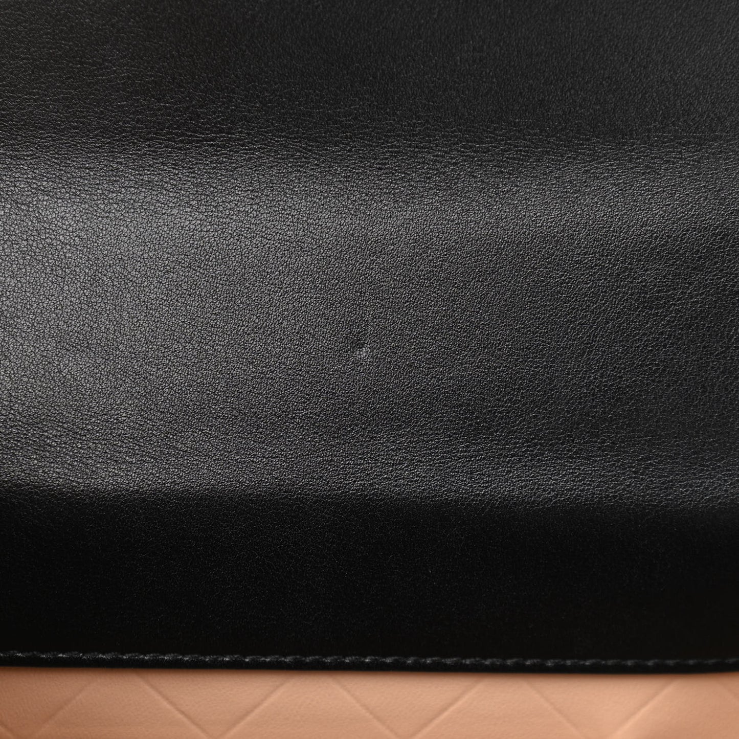 Calfskin Quilted Moon Messenger Black