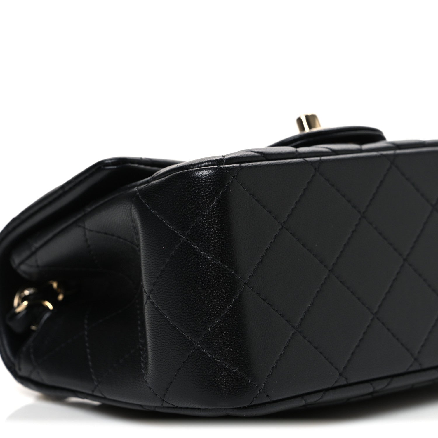 Chanel Lambskin Quilted Mini Square Flap Black 9 of 10