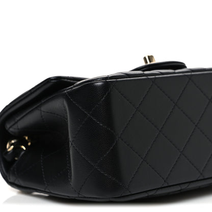 Chanel Lambskin Quilted Mini Square Flap Black 9 of 10