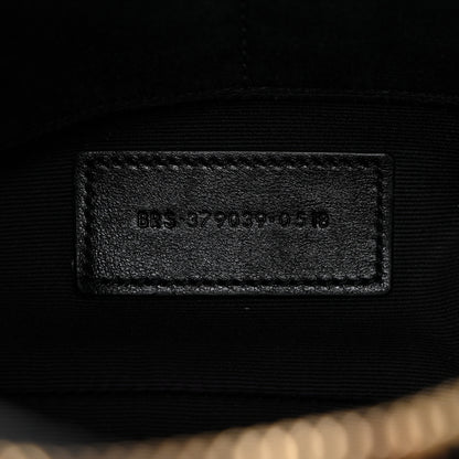 Saint Laurent Calfskin Matelasse Chevron Monogram A5 Wristlet Black 7 of 7