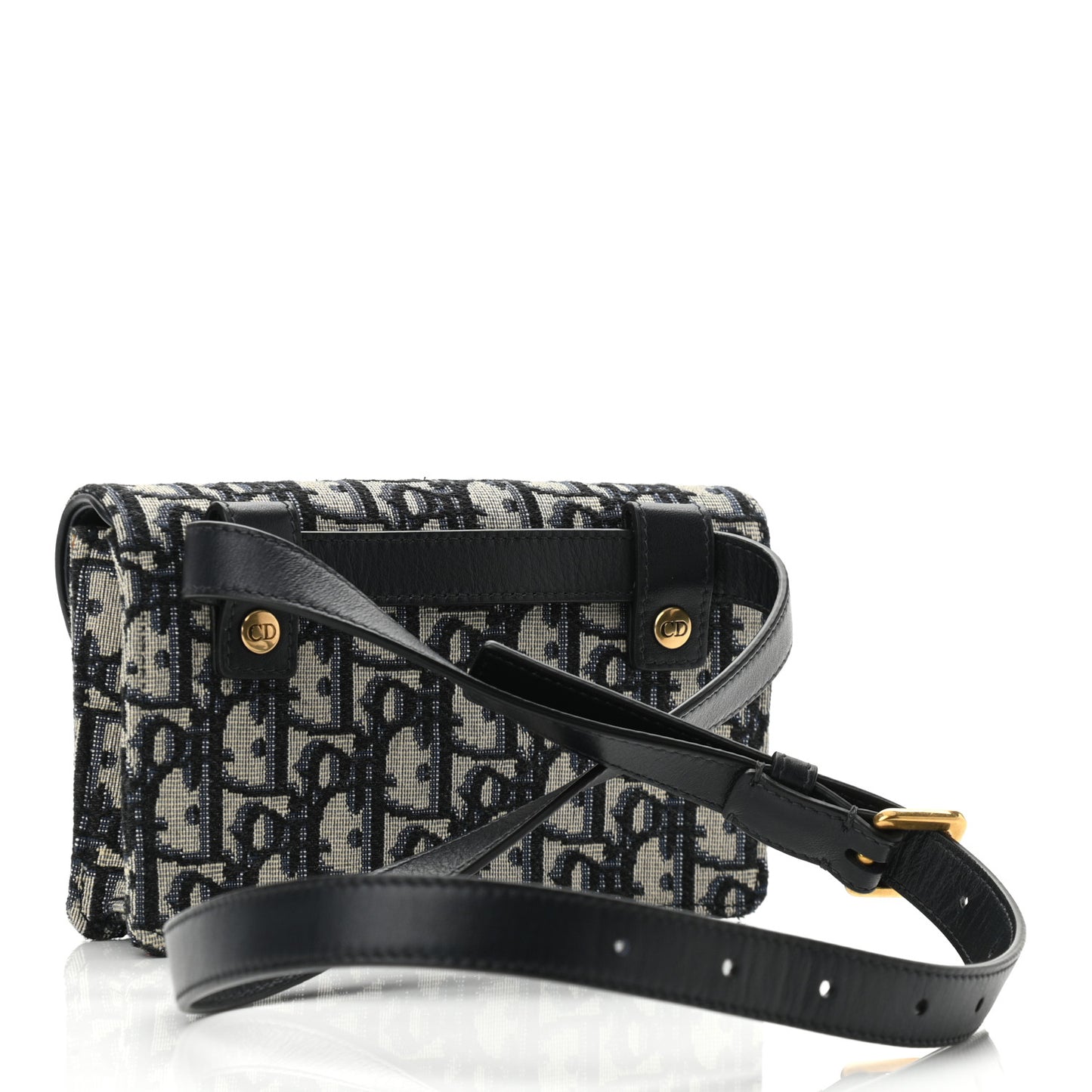 Oblique Saddle Belt Bag Blue