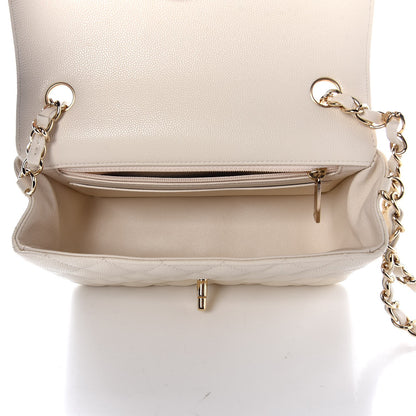 Chanel Caviar Quilted Mini Rectangular Flap White 5 of 8