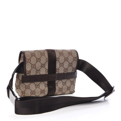 Gucci Monogram Waist Pouch Bag Dark Brown 3 of 12