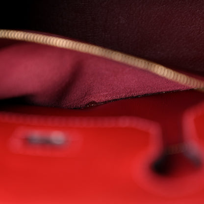Hermes Box Birkin 30 Rouge H 13 of 21