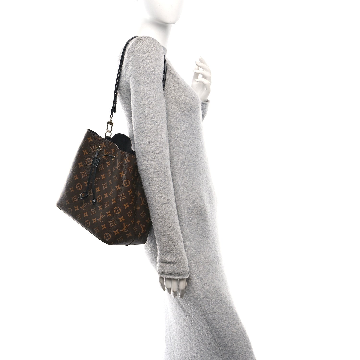 Louis Vuitton Monogram Neonoe MM Black 2 of 10