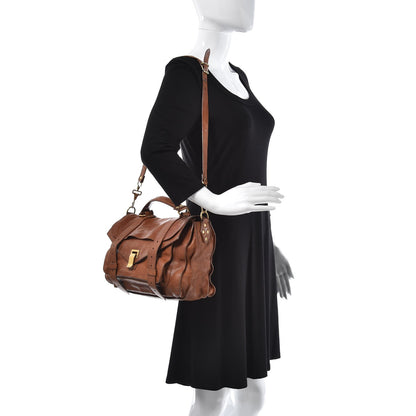 Proenza Schouler Lambskin Medium PS1 Satchel Saddle 3 of 21