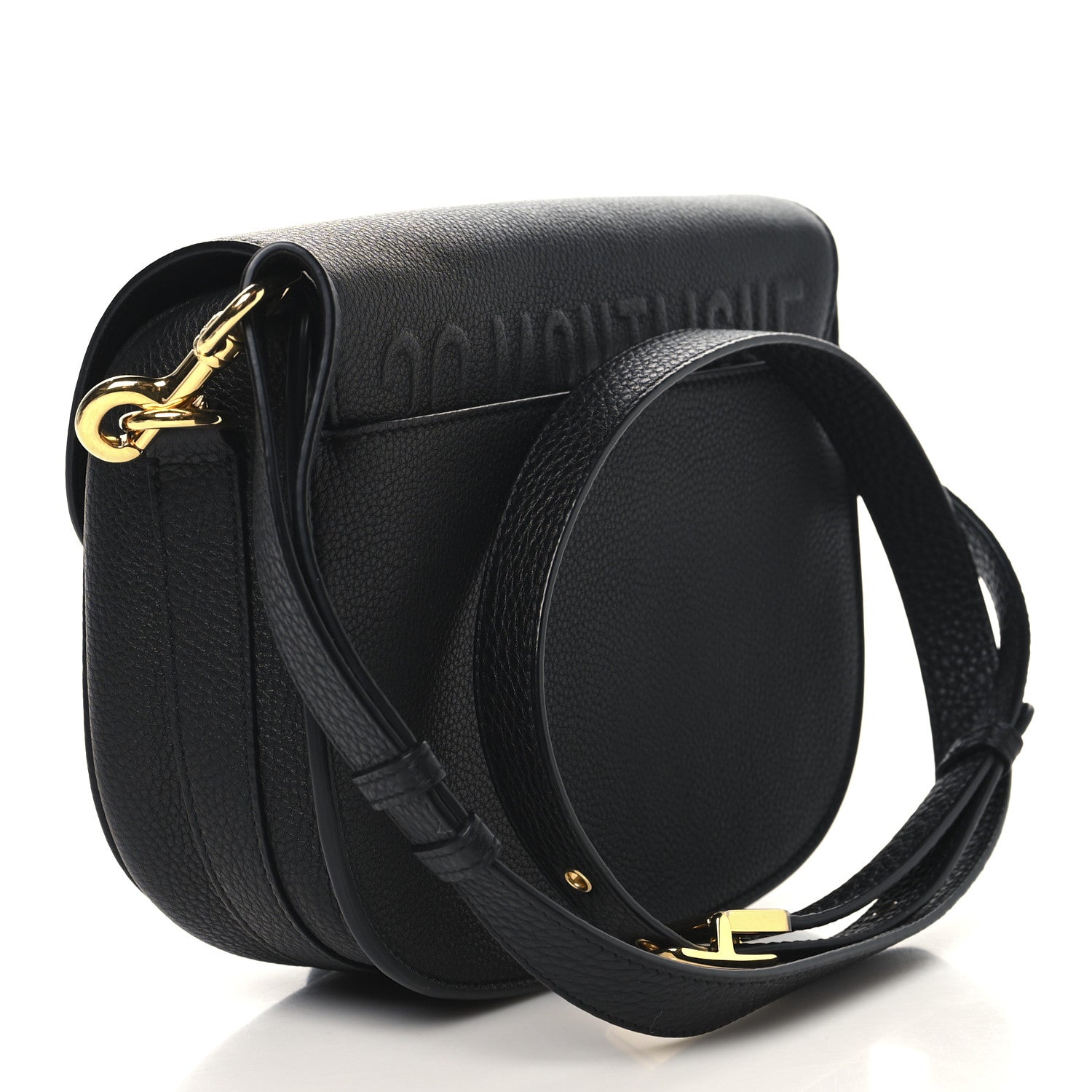 Christian Dior Grained Calfskin Medium Bobby Flap Black 2 of 10
