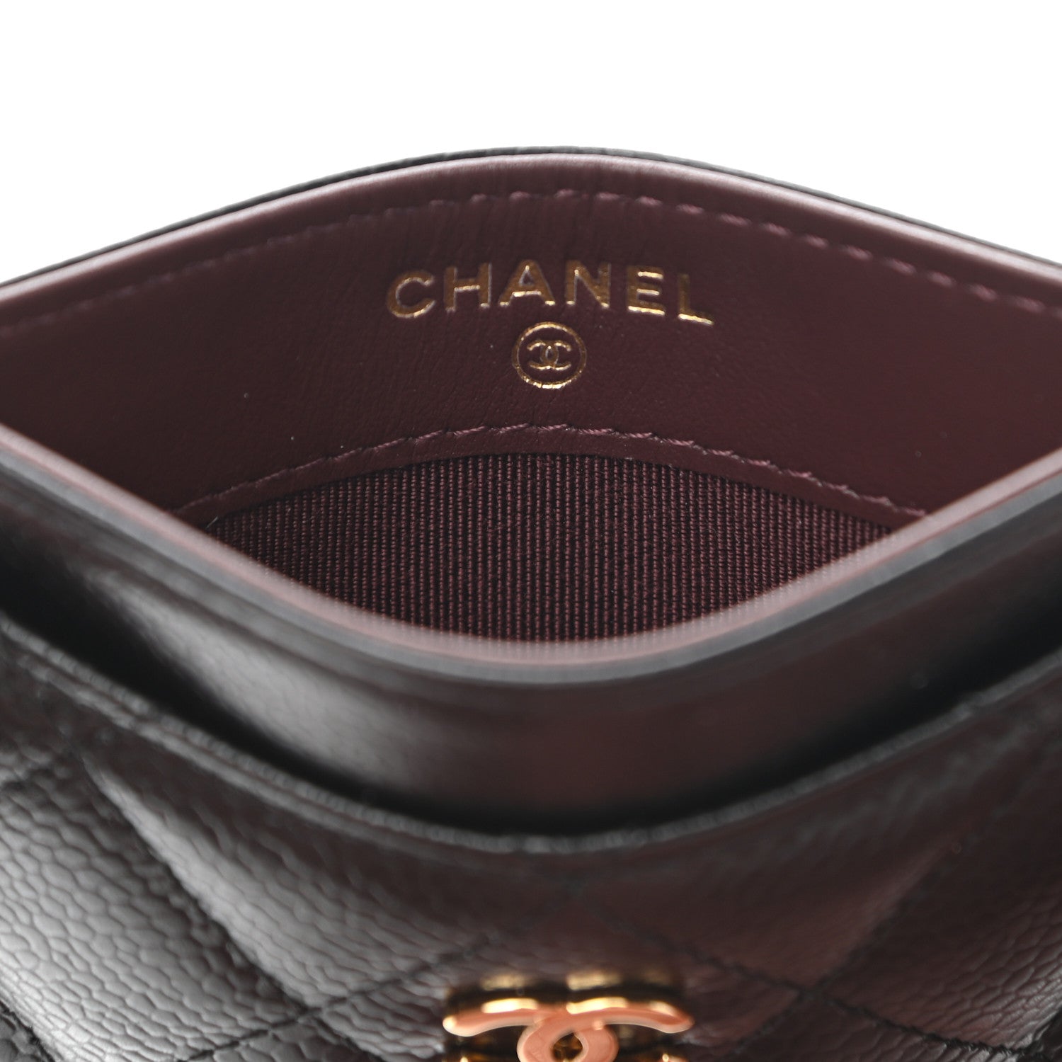 Chanel Caviar Quilted Card Holder Black 6 of 9