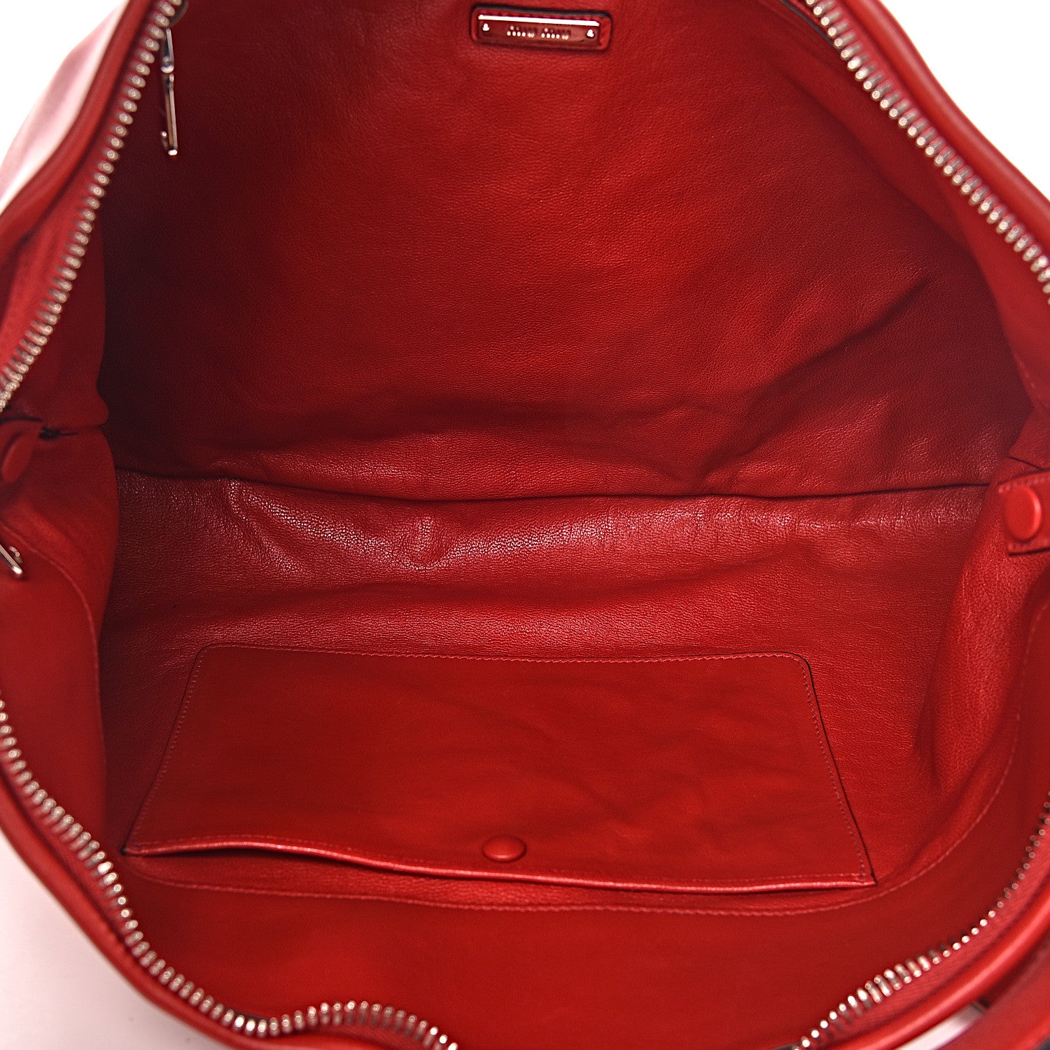 Miu Miu Soft Calf Cloud Hobo Fuoco 5 of 9