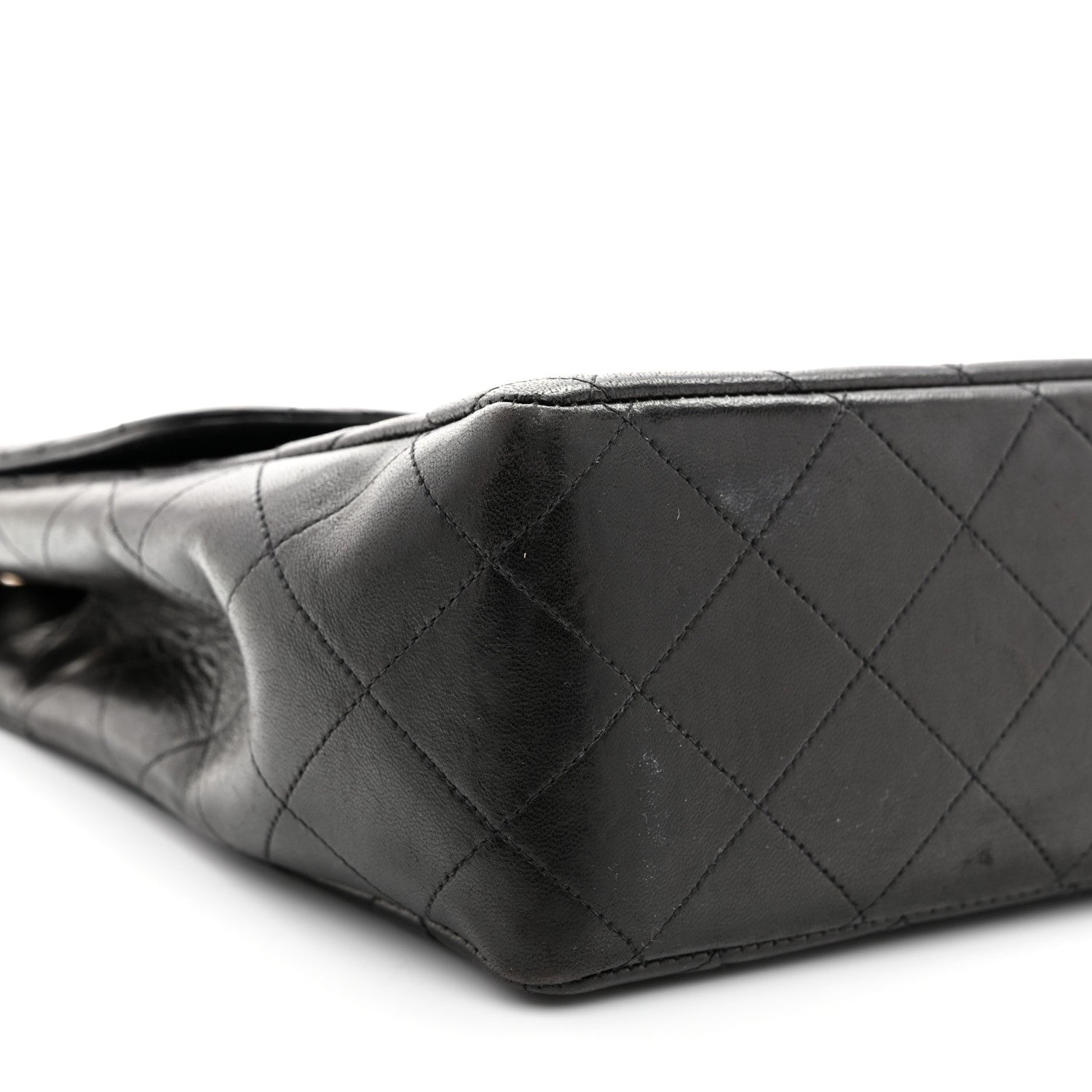 Chanel Lambskin Quilted Jumbo Single Flap Black 10 of 13