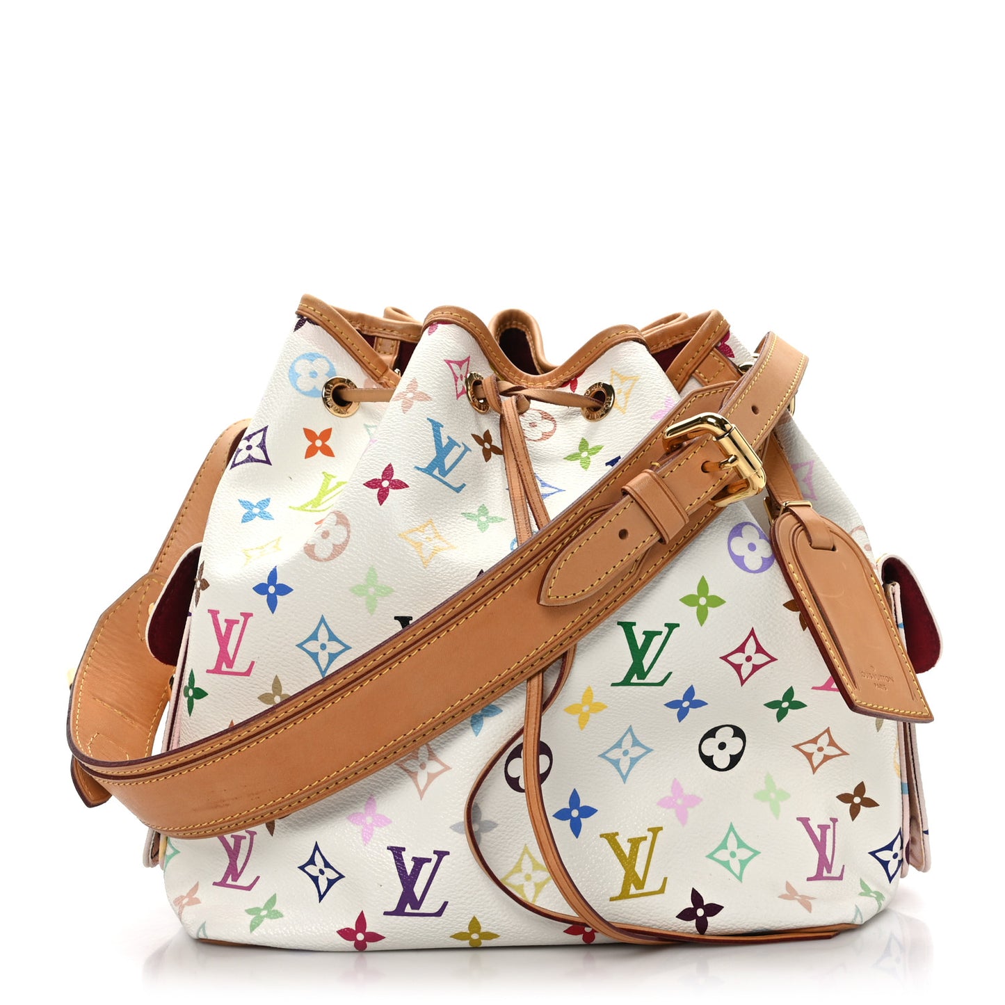 Monogram Multicolor Petit Noe White