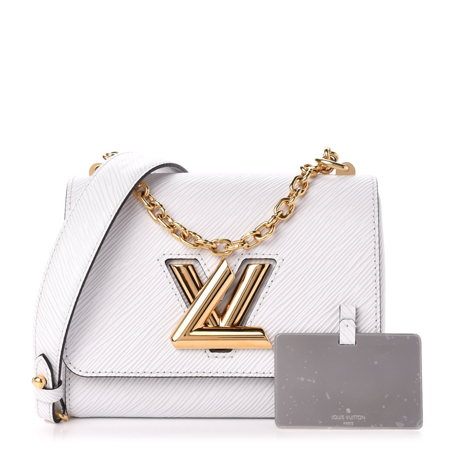 Louis Vuitton Epi Twist Shoulder Bag PM White 3 of 11