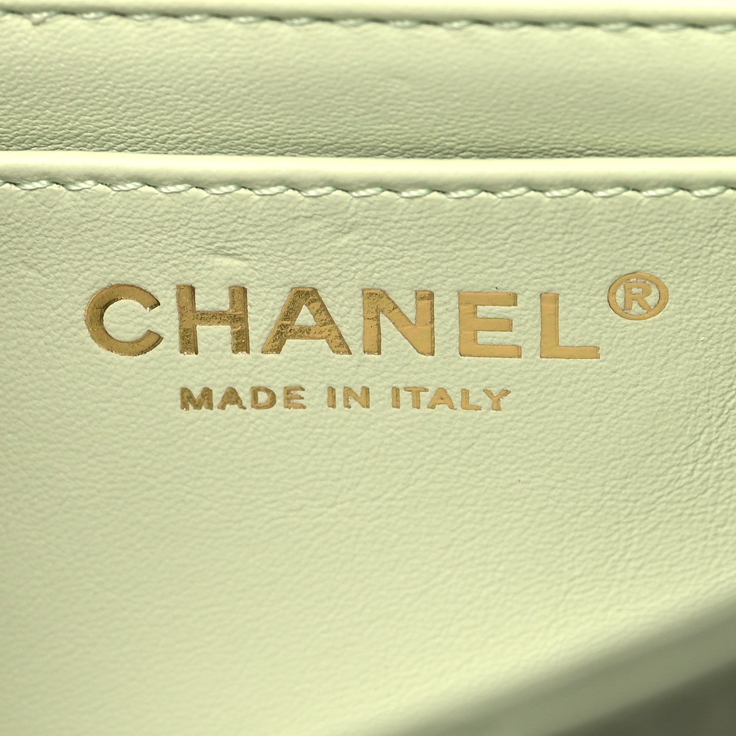 Chanel Lambskin Quilted Mini Pearl Crush Flap Light Green 6 of 10