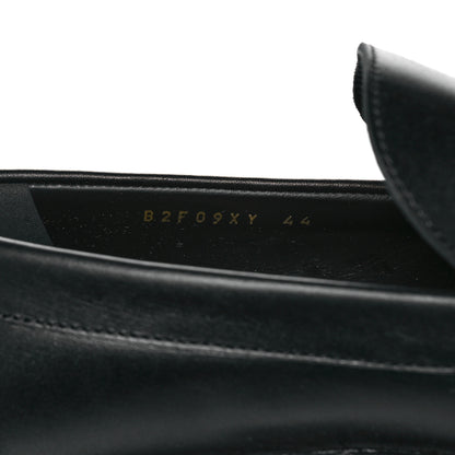 Valentino Garavani Calfskin Mens VLogo Roman Stud Loafers 44 Black 8 of 9