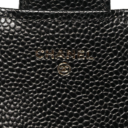 Chanel Caviar Quilted Large Gusset Flap Wallet Black 6 of 10