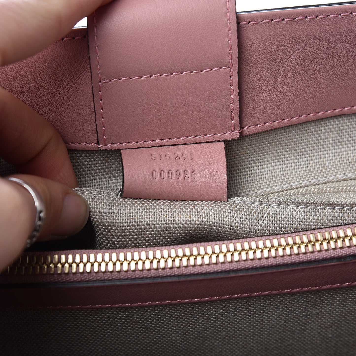 Soft Microguccissima Medium Tote Soft Pink