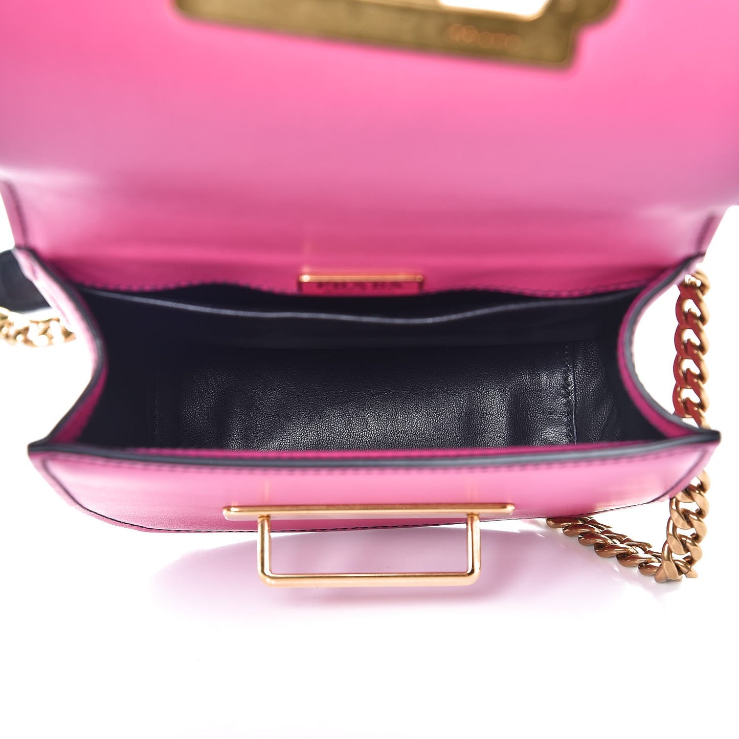 City Calf Saffiano Pionniere Bag Nero Black Fuxia