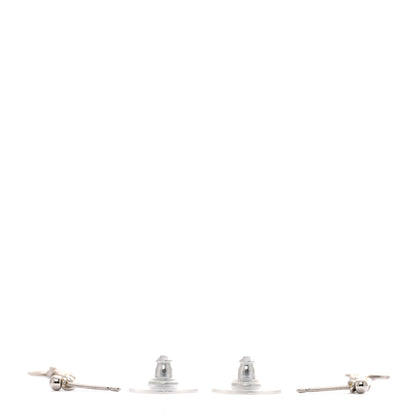 Chanel Metal CC Chain Drop Earrings Silver 3 of 5