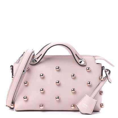 Fendi Vitello Dolce Pearl Mini By The Way Boston Bag Soap 1 of 10