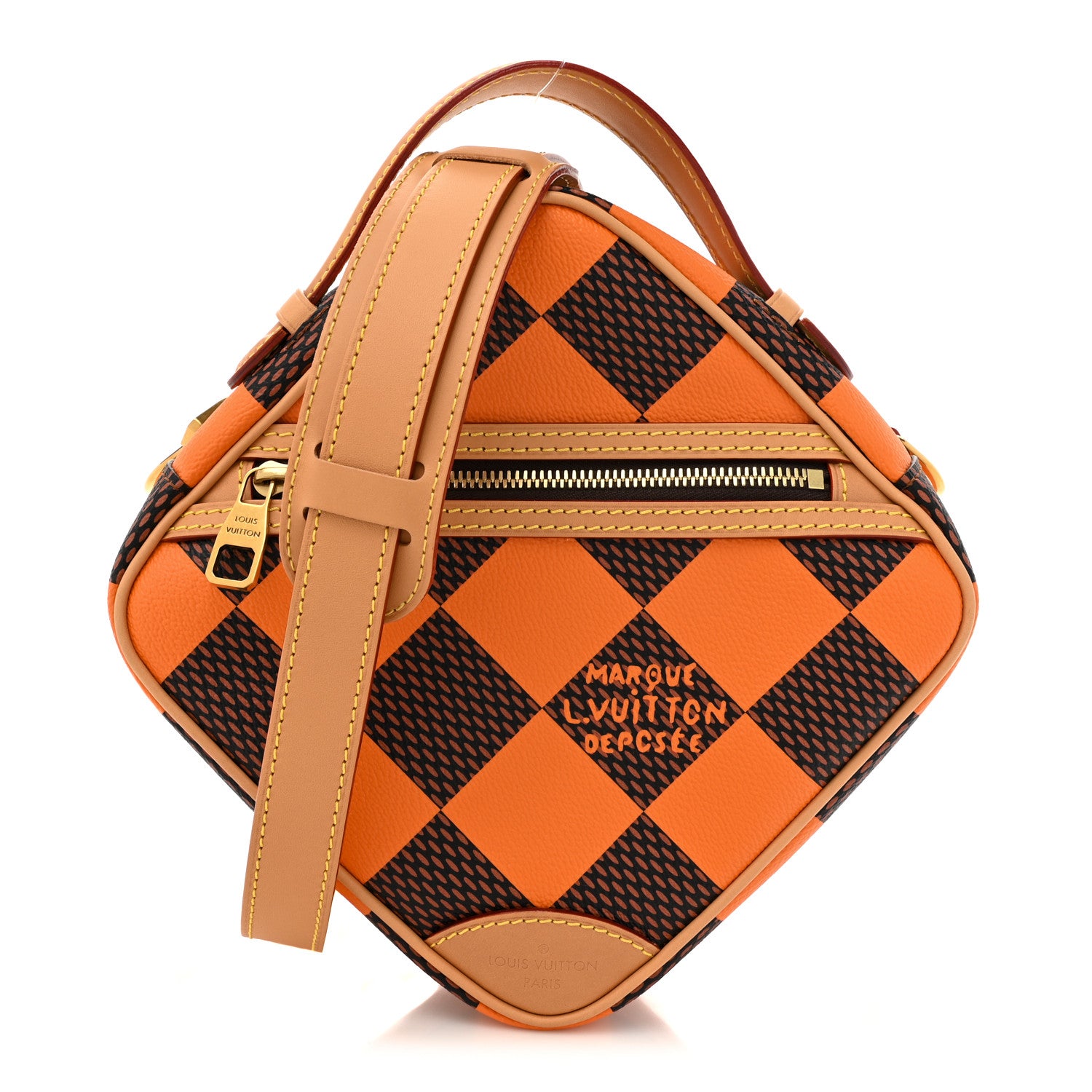 Louis Vuitton Damier Pop Chess Messenger Orange 1 of 9
