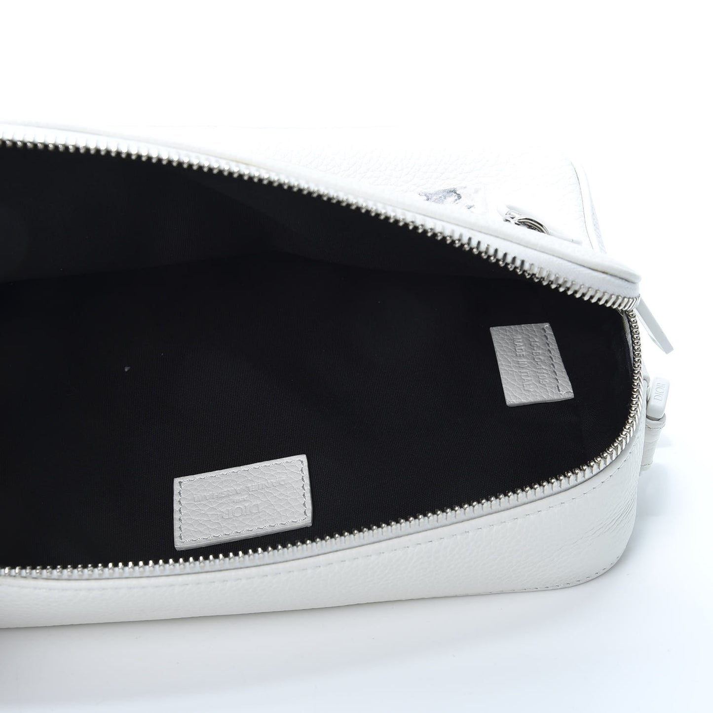 X DANIEL ARSHAM Grained Calfskin Safari Messenger Bag White