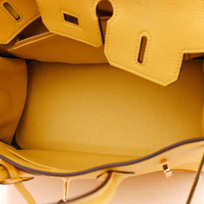 Hermes Taurillon Novillo Birkin 25 Jaune De Naples 5 of 10