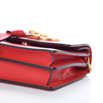 Valentino Garavani Smooth Calfskin Mini Vring Crossbody Bag Rouge Pur 8 of 8