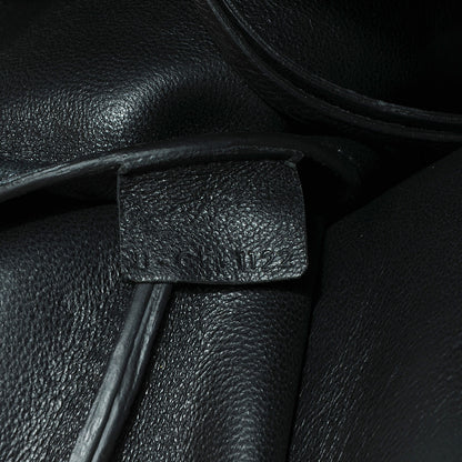 Celine Textured Calfskin Medium Edge Shoulder Bag Black 8 of 9