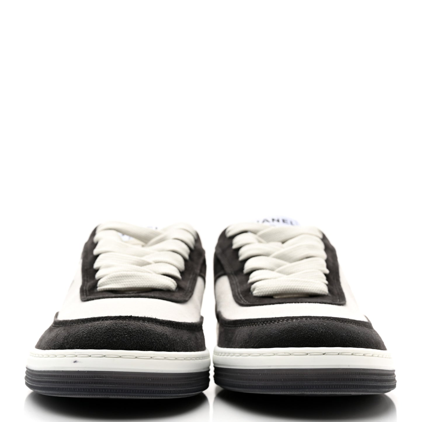 Suede Kidskin Womens CC Sneakers 39 Black White