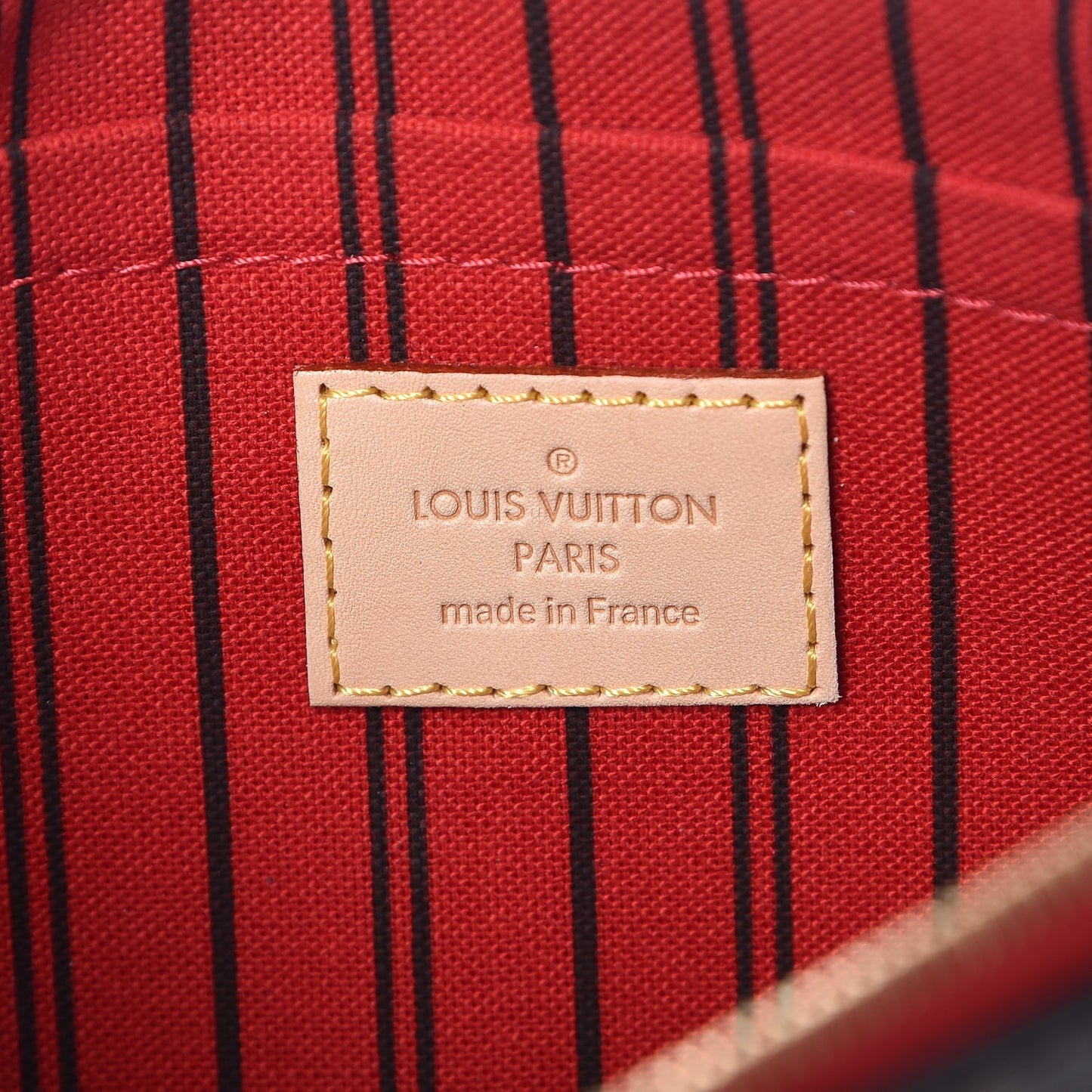 Monogram Neverfull MM GM Pochette Cherry