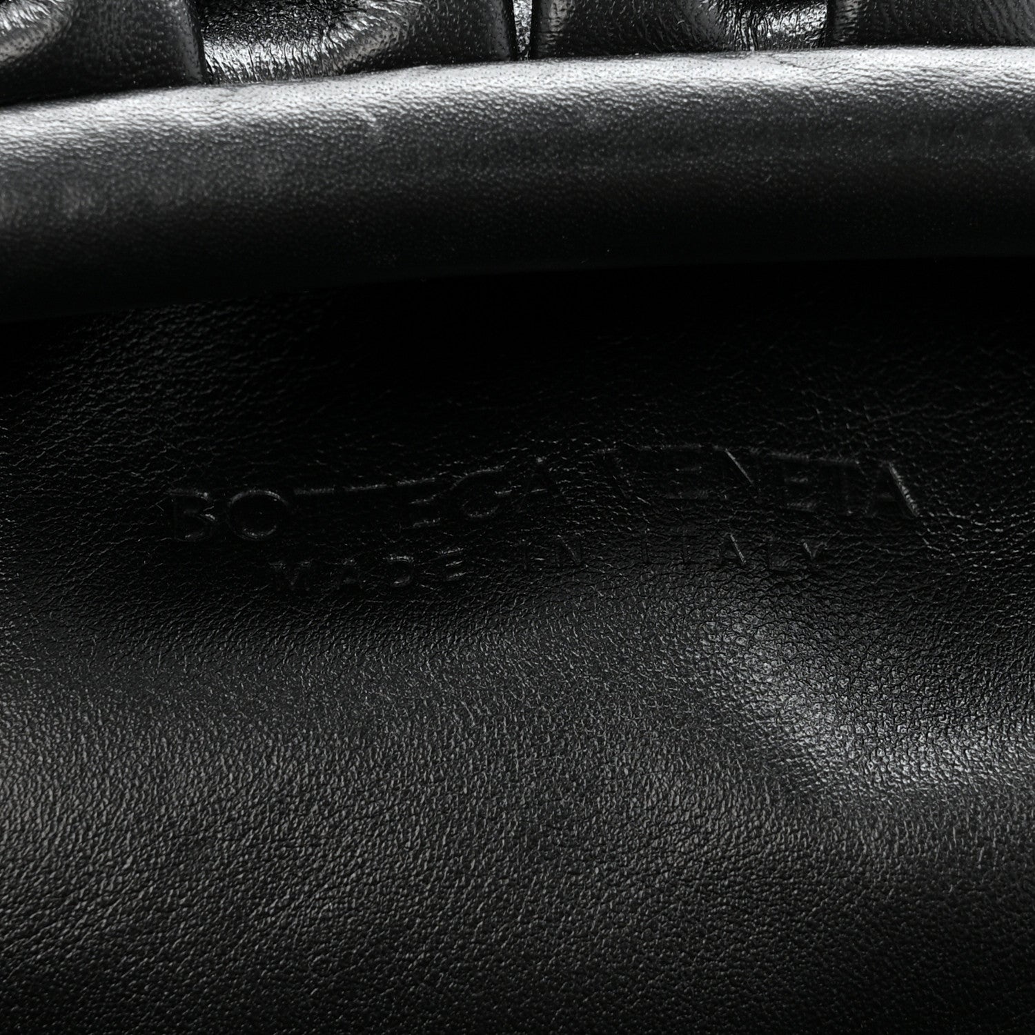 Bottega Veneta Smooth Butter Calf The Pouch Oversized Clutch Black 6 of 10