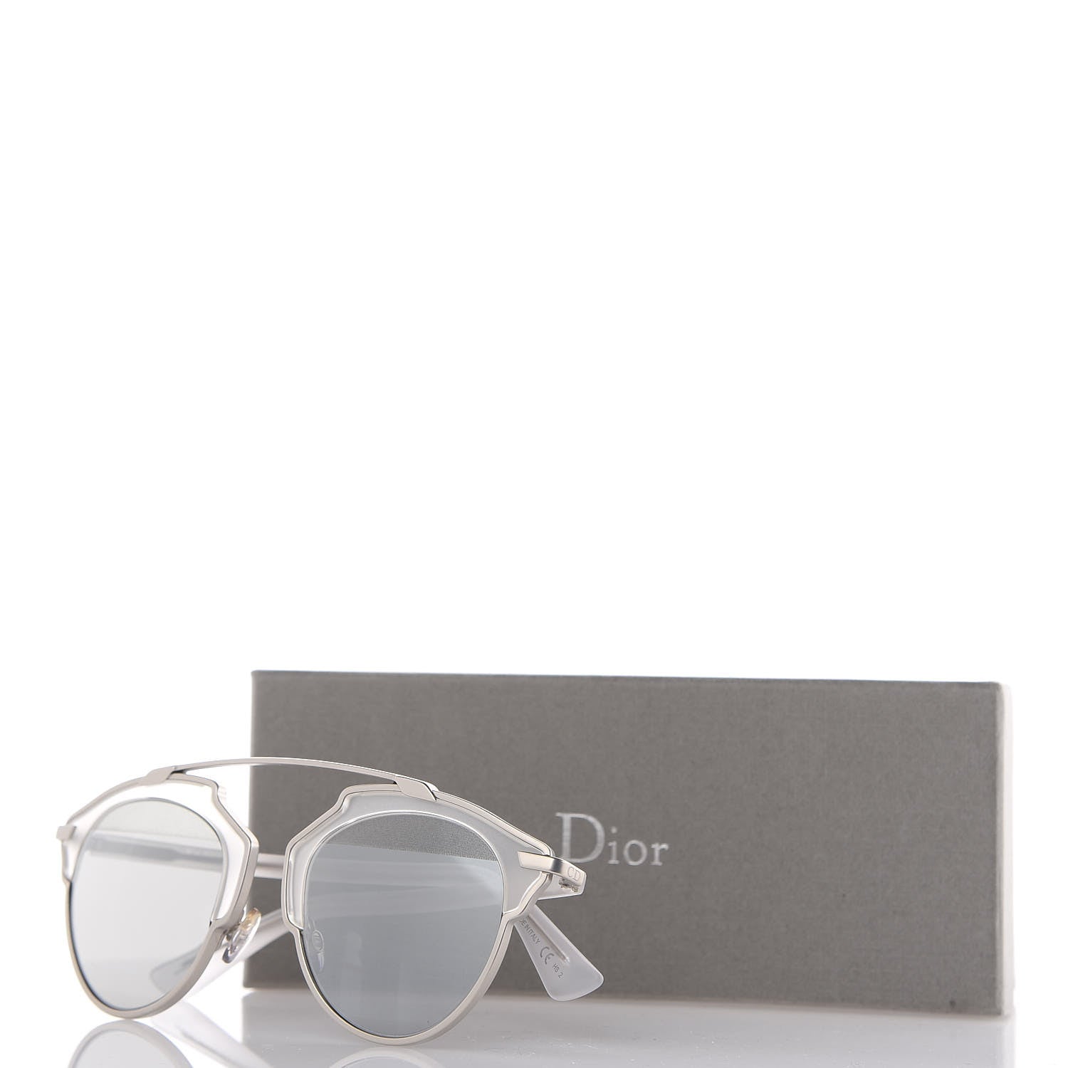 Christian Dior Mirrored So Real Sunglasses Matte Silver 7 of 8