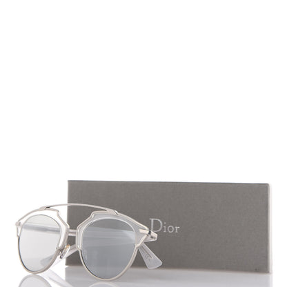 Christian Dior Mirrored So Real Sunglasses Matte Silver 7 of 8