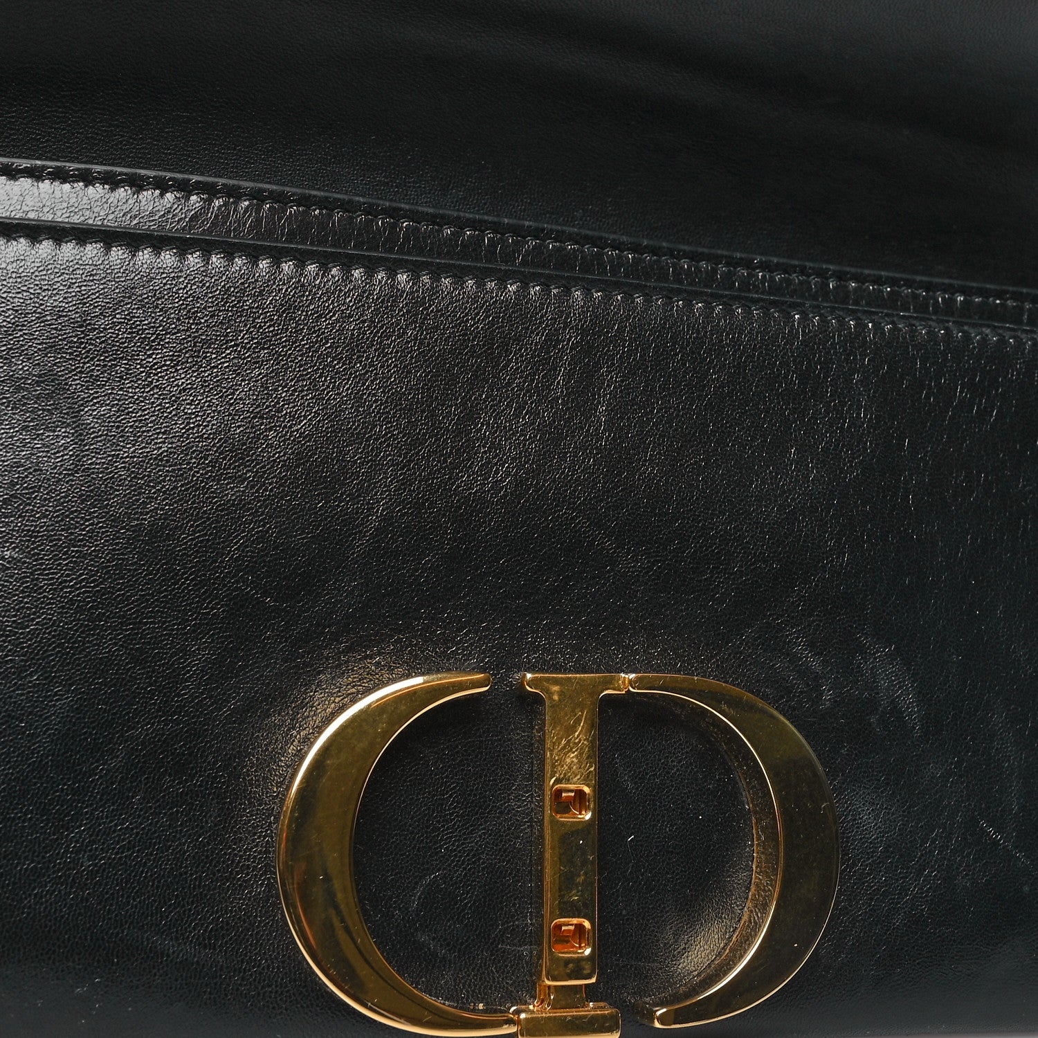 Christian Dior Calfskin 30 Montaigne Chain Pouch Black 11 of 11