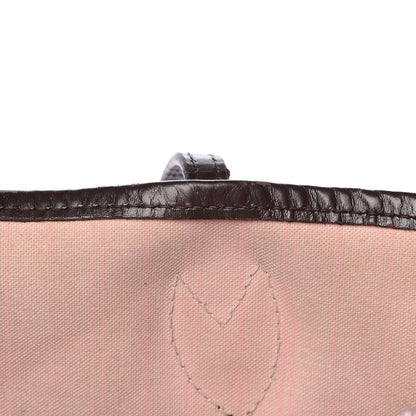 Louis Vuitton Damier Ebene Neo Neverfull MM Rose Ballerine 16 of 38