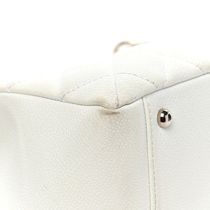 Chanel Caviar Quilted XL Grand Shopping Tote GST White 23 of 27