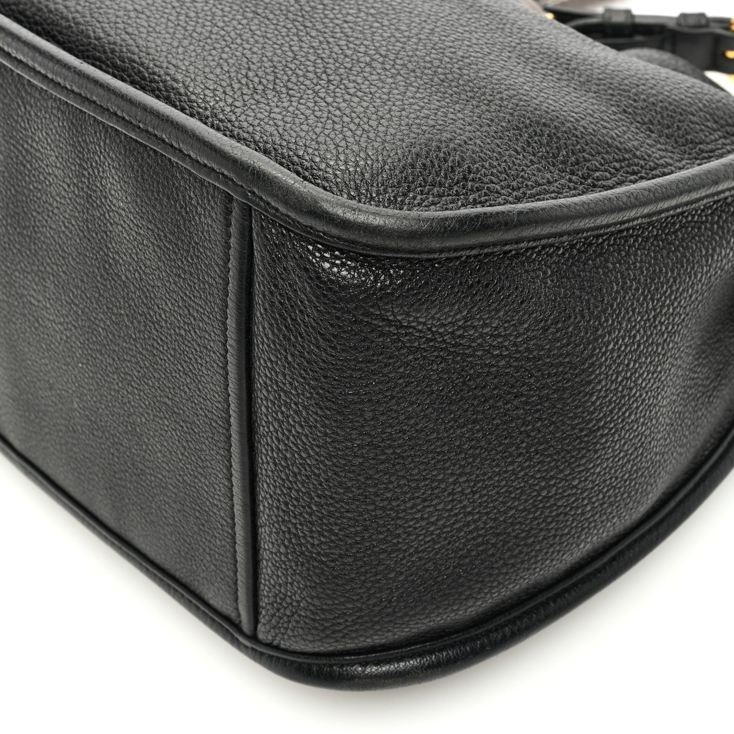 Prada Vitello Daino Hobo Messenger Bag Black 9 of 9