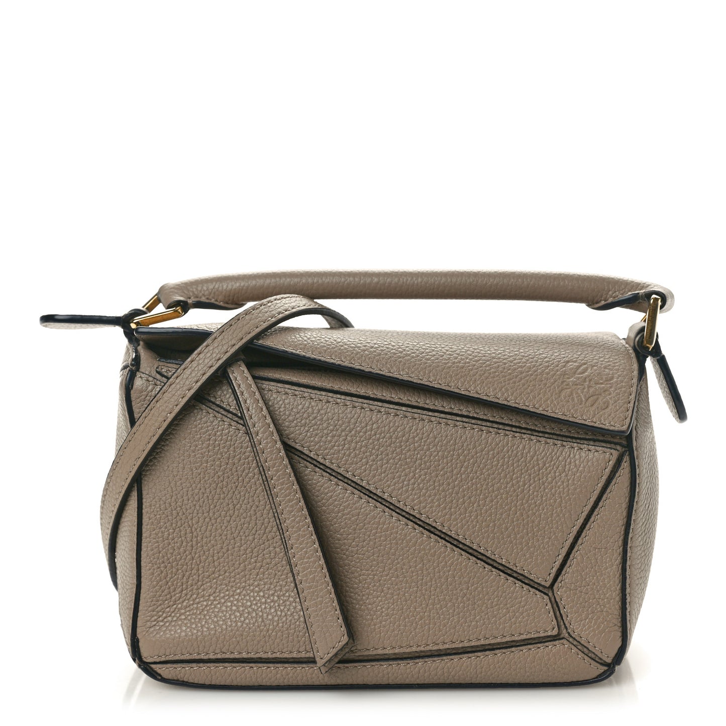 Calfskin Mini Puzzle Bag Sand