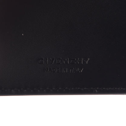 Givenchy Calfskin Logo 3CC Folding Card Holder Black White 6 of 9
