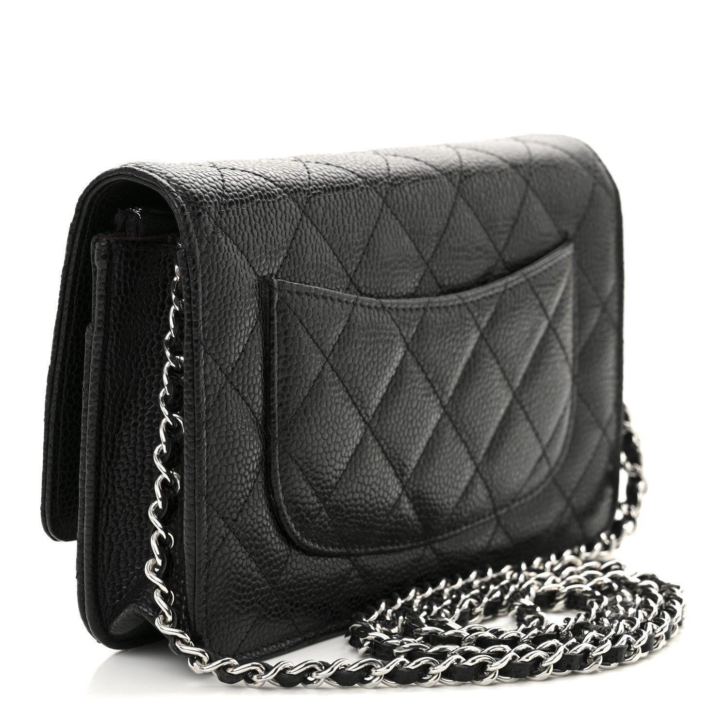 Chanel Caviar Quilted Wallet on Chain WOC Black 3 of 12