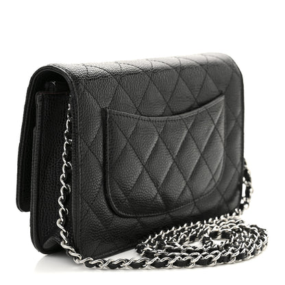 Chanel Caviar Quilted Wallet on Chain WOC Black 3 of 12