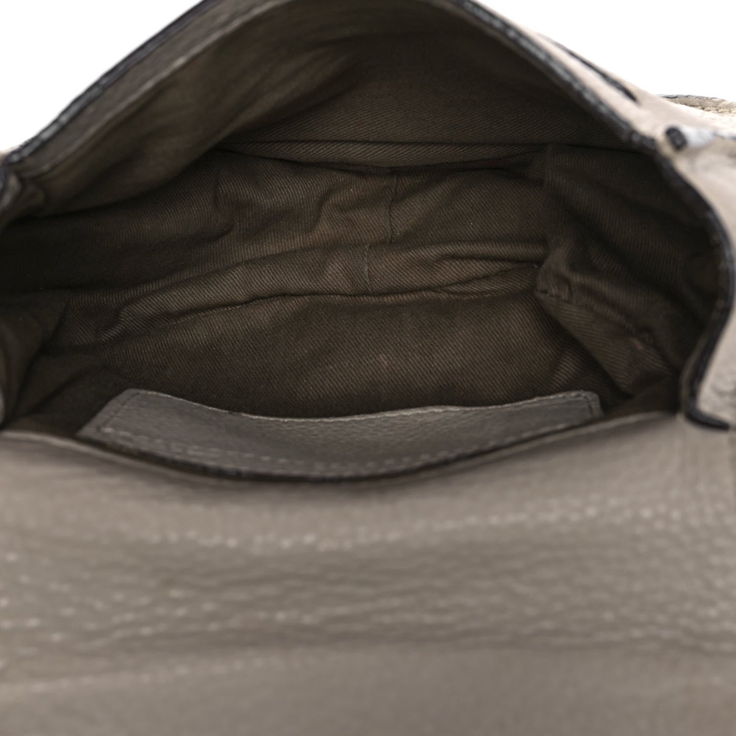 Chloe Calfskin Mini Marcie Round Crossbody Bag Cashmere Grey 4 of 10