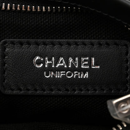 Chanel Lambskin Quilted Uniform Crossbody Bag Black 6 of 10