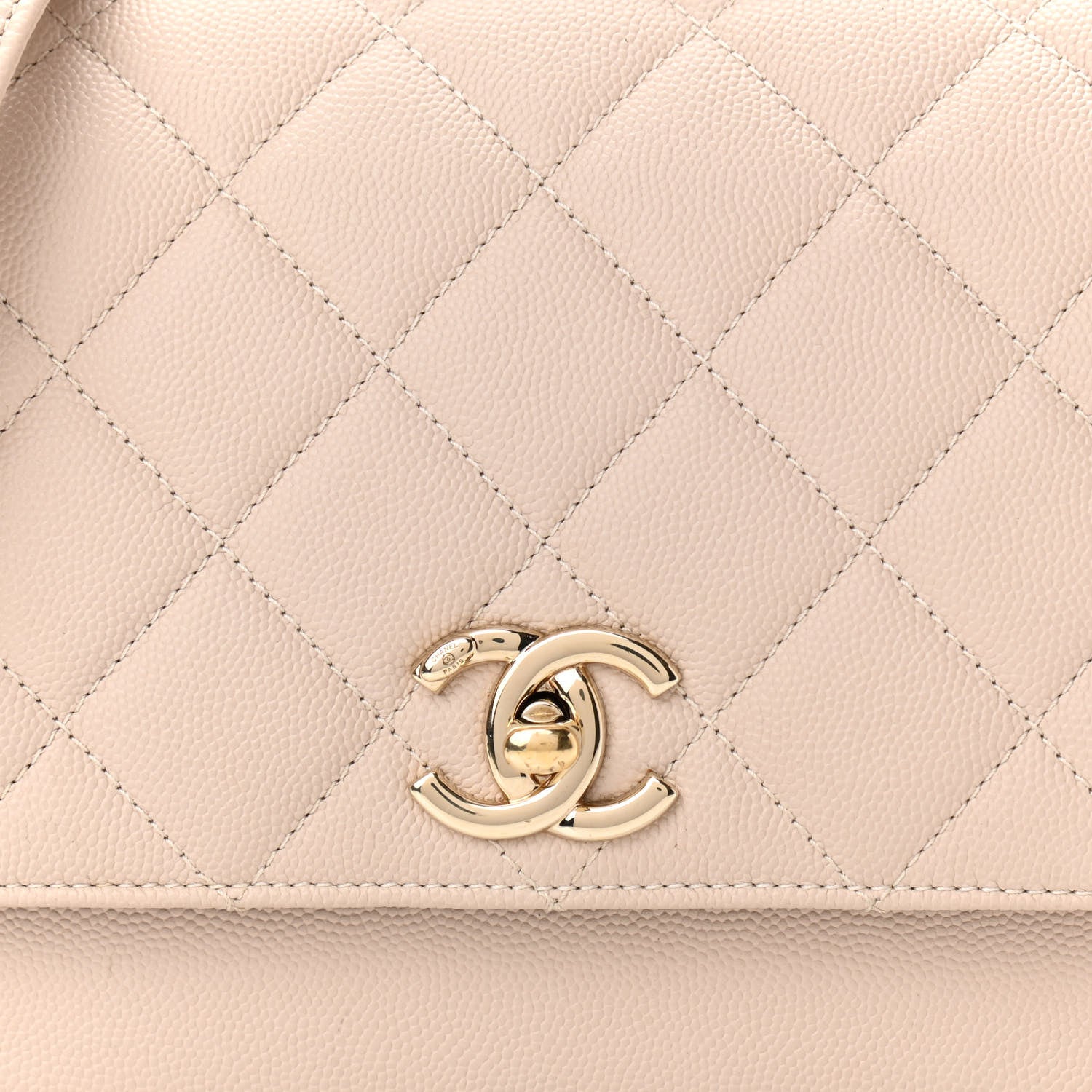 Chanel Caviar Quilted Medium Business Affinity Flap Beige 8 of 10