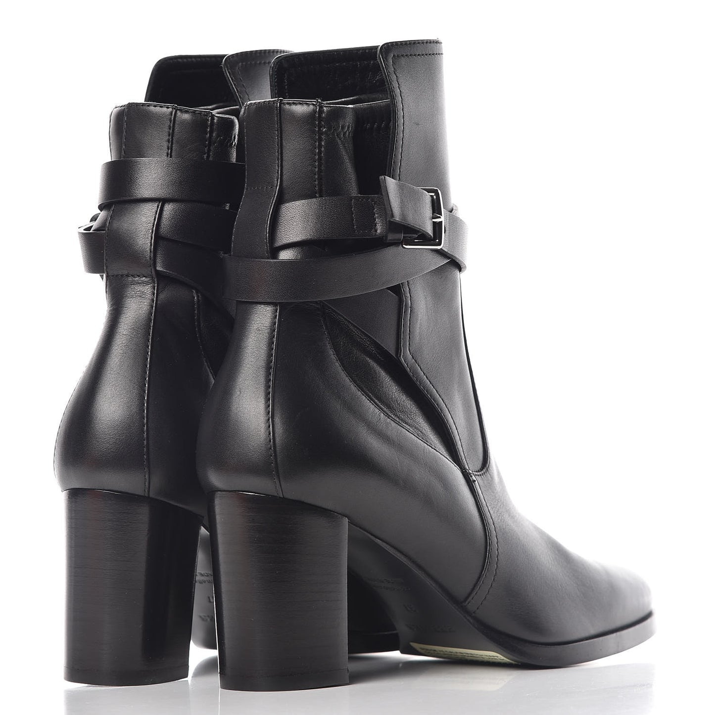 Calfskin Stretch Nappa Womens Songe 70 Low Boots 37 Black