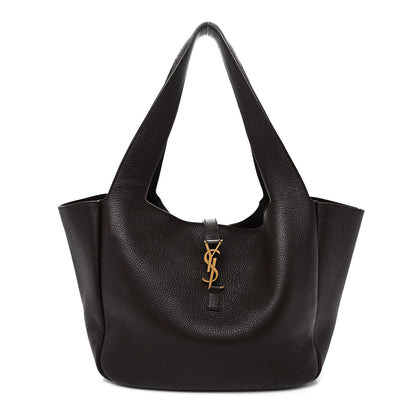 Saint Laurent Grained Deerskin Bea Tote Marron Fonce 1 of 10
