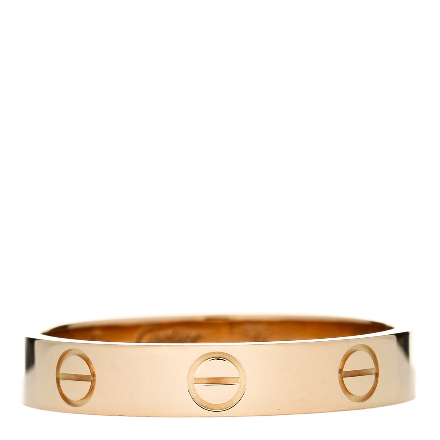 18K Yellow Gold 3.5mm LOVE Wedding Band Ring 56 7.75