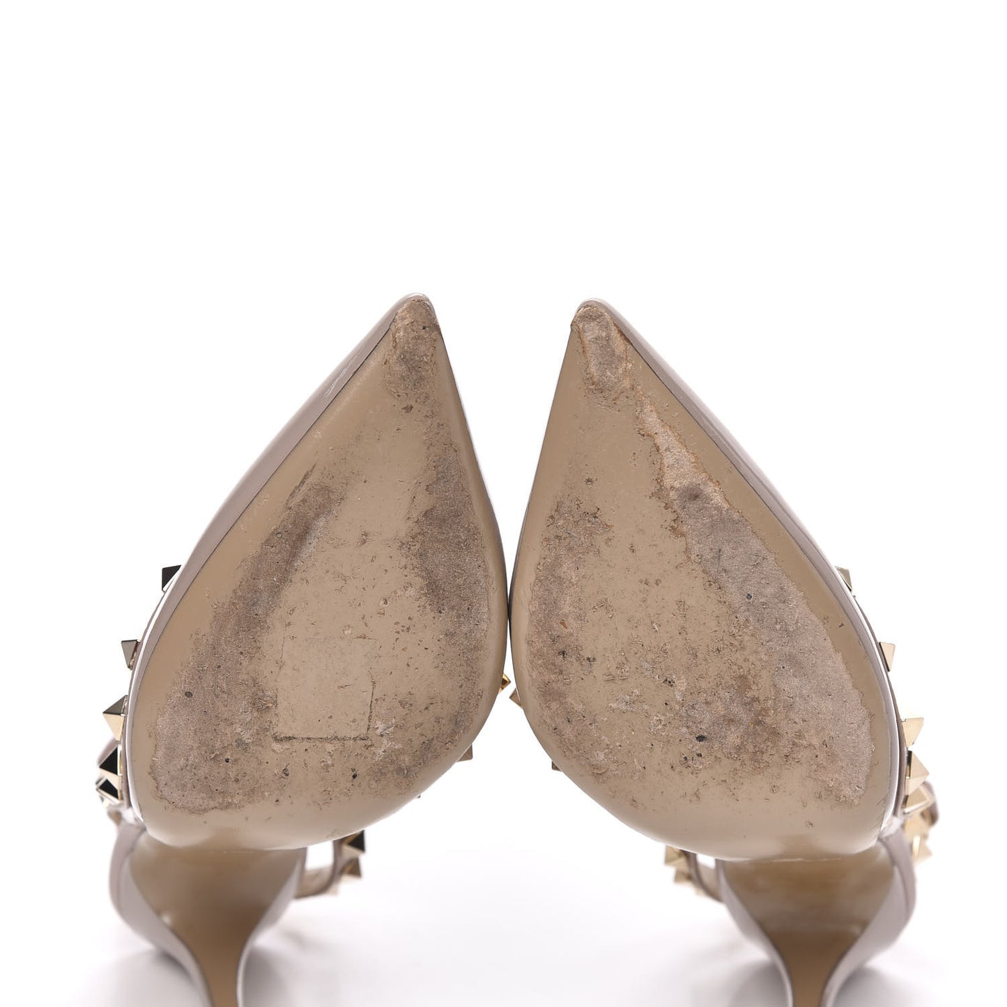 Patent Rockstud Ankle Strap 100mm Pumps 36 Poudre